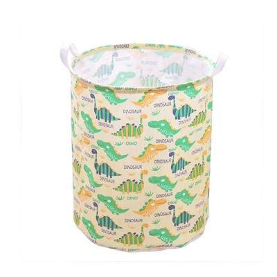 Foldable Cylinder Breathable and Waterproof High Quality Fabric Laundry Basket Storage Organizer for Dirty Clothes