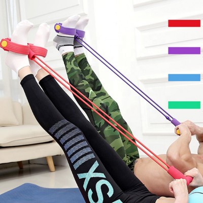 Pedal Resistance Band Elastic Pull Rope Ankle Puller Sit-up Fitness Equipment