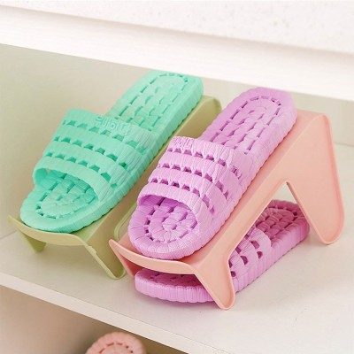 Shoe Stacker Slotz Space Saver Shoe Racks for Closet Organization Durable Plastic Shoes Holder